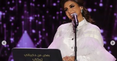 طلى بالأبيض.. أنغام تنشر صور مشاركتها فى حفل الدرعية بموسم الرياض 