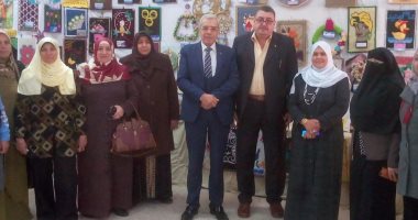 وكيل وزارة التعليم بالقليوبية يفتتح معرضى المجال الصناعى والاقتصاد المنزلى