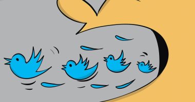 كاريكاتير صحيفة كويتية.. انتشار الشائعات على تويتر وتأثيره على المجتمعات