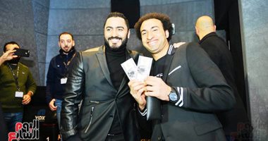 زينة وعلى ربيع وسعيد الماروق أول حضور العرض الخاص لفيلم "الفلوس".. صور