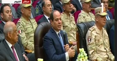 السيسى: القوات المسلحة تتحمل مسئولية منع الدولة من السقوط وفقا لنص الدستور