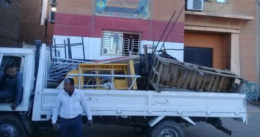 صور.. ضبط وتحرير 145 محضر ومخالفة وبائع متجول فى حملات إزالات إشغالات بالأقصر 