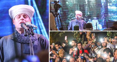صور.. المحتفلون يحتشدون فى الليلة الكبيرة لذكرى استقرار رأس الحسين.. شلل مرورى بطريق صلاح سالم.. والمشروبات الساخنة تتغلب على برودة الطقس.. ومحمود التهامى يشعل الميدان بقصائد المديح