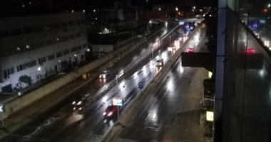 صور.. سقوط أمطار متوسطة على مناطق متفرقة فى القاهرة والجيزة