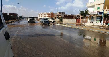 هطول أمطار خفيفة على مطروح والساحل الشمالى ..صور