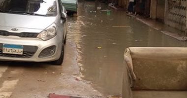قارئة تشكو انتشار مياه الصرف الصحى بشارع خلف البصل بالإسكندرية