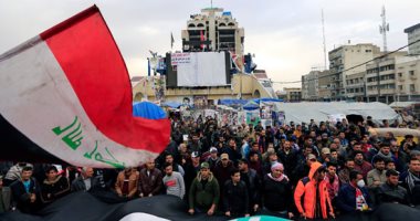 تظاهرات فى العراق احتجاجا على ترشيح أسعد العيدانى لرئاسة الحكومة