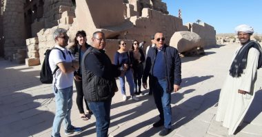 آمين الأعلى للآثار يتابع الخدمات السياحية المقدمة بالمواقع الآثرية بالأقصر