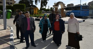 صور .. رئيس جامعة القناة تتفقد المبنى الإدارى الجديد للمدينة الجامعية 