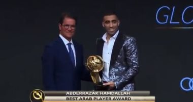 حمد الله أفضل لاعب عربى فى جلوب سوكر على حساب طارق حامد.. فيديو