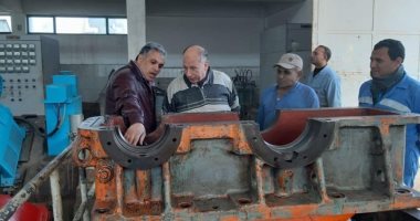 رئيس مصلحة الميكانيكا والكهرباء يتفقد محطات المياه بشمال الدلتا