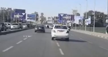 انتظام الحالة المرورية أعلى كوبرى أكتوبر من التحرير حتى المهندسين