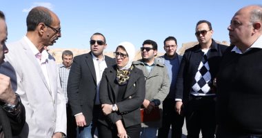 وزيرة الصحة تتفقد مشروع إنشاء مستشفى تعليمى بطور سيناء ووحدة أسرة الزهراء
