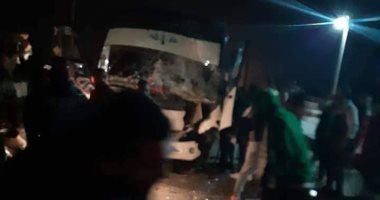 انقلاب أتوبيس جماهير النادى المصرى على طريق "دمياط - بورسعيد"