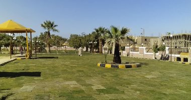 صور.. تطوير حديقة الشماخية فى مدينة البصيلية بأسوان بنصف مليون جنيه