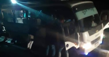 إصابة 5 بحادث انقلاب أتوبيس جماهير المصرى البورسعيدى