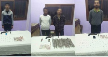 سقوط 12 مسجل خطر بحوزتهم سلاح ومخدرات فى حملة أمنية بدمياط