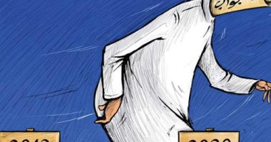 كاريكاتير صحيفة كويتية.. ترحيل إستجوابات 2019 إلى العام الجديد 2020 