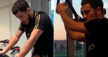 هازارد يواصل عملية التأهيل.. ورسالة خاصة إلى جماهير ريال مدريد