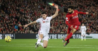 ليفربول ضد شيفيلد يونايتد..  القائم يحرم محمد صلاح من تسجيل هدف "فيديو" 