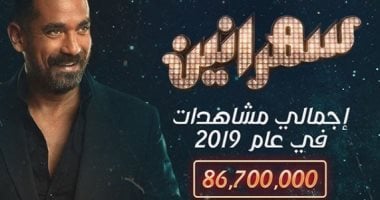 حسابات برنامج "سهرانين" مع أمير كرارة على on e تتخطى 86 مليون متابع × 2019