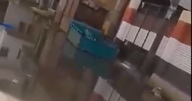 أهالى منية سلام بالبحيرة يشكون غرق الشوراع  بمياه الصرف الصحى