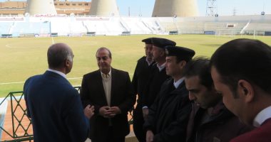 مدير أمن الغربية يتفقد ستاد غزل المحلة استعدادا لمباراة الزمالك وطنطا (صور)