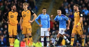 مانشستر سيتي يكتسح بورت فايل برباعية فى كأس الاتحاد الانجليزي.. فيديو