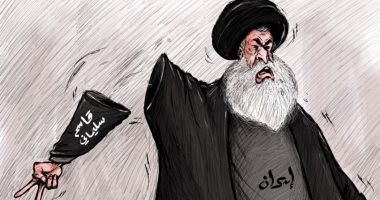كاريكاتير صحيفة إماراتية.. قطع الذراع اليمنى لإيران بعد مقتل قاسم سليمانى