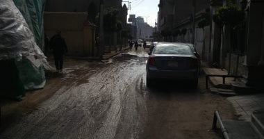 شكوى من انفجار ماسورة مياه خلف قصر ثقافة المحلة الكبرى بمحافظة الغربية