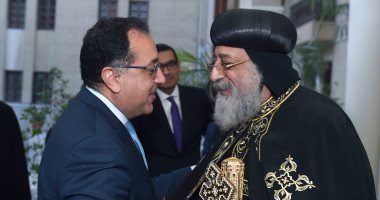 صور.. رئيس الوزراء يهنئ البابا تواضروس الثاني بمناسبة عيد الميلاد المجيد