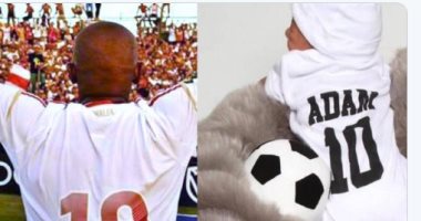 شيكابلا يحتفل مع نجله بـ 109 سنة زمالك