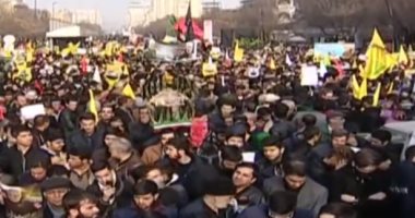 جثمان قاسم سليمانى يصل مدينة كرمان بجنوب شرق إيران لدفنه