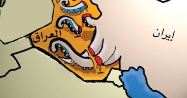 كاريكاتير صحيفة سعودية.. إيران تسعى لدمار العراق بعد مقتل سليمانى