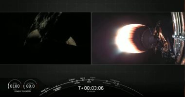 SpaceX تطلق 60 قمرا صناعيا جديدا لنشر الإنترنت الفضائى.. صور