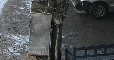 كولدير مياه يلاصق عامود كهرباء فى بنها و ينذر بكارثة 