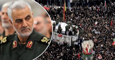 توافد أنصار الحشد الشعبي لساحة التحرير في بغداد لإحياء ذكرى مقتل سليماني