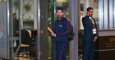 السوبر الإسبانى .. وصول برشلونة بقيادة الأرجنتينى ليونيل ميسي "صور"