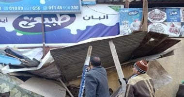 رفع إشغالات كافيهات وإزالة مخالفات بناء فى شرق مدينة نصر.. صور