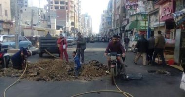 قارئ يشكو تكسير الأسفلت بالشارع بعد إتمام الرصف فى مركز شربين بكفر الشيخ