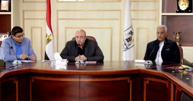 محافظ بنى سويف يترأس اجتماع التدريب العملى لمجابهة الكوارث والأزمات
