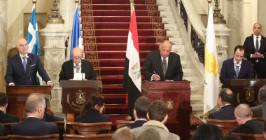 صور و فيديو.. سامح شكرى: الدعم التركى للجماعات المتطرفة فى ليبيا متواصل