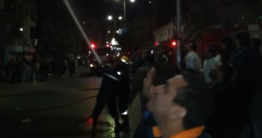 صور.. حريق هائل بأحد العقارات بشارع السودان والدفع بـ4 سيارات إطفاء