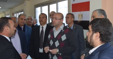 محافظ بنى سويف يتفقد مستوى الخدمات بمركز الفشن 