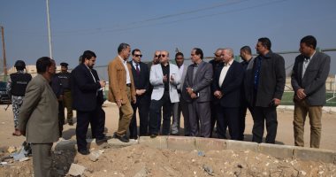 محافظ بنى سويف يتفقد استعدادات تنفيذ تدريب مجابهة الكوارث
