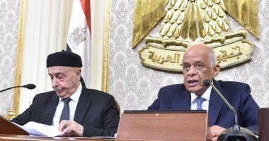 صور.. على عبد العال: أمن ليبيا القومى يرتبط ارتباطاً وثيقاً بالأمن القومى المصرى  
