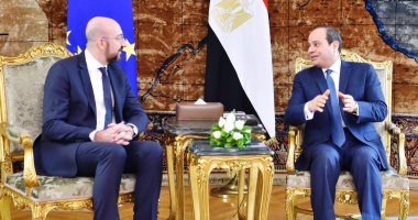 السيسي ورئيس المجلس الأوروبي يتوافقان على ضرورة التسوية السياسية للقضية الليبية