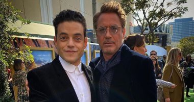 رامى مالك بجوار Iron Man فى العرض الخاص لفيلم Dolittle.. صور
