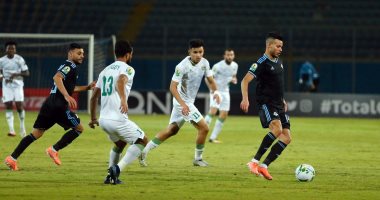 أسوان يتعادل مع المصري 1-1 في الشوط الأول 