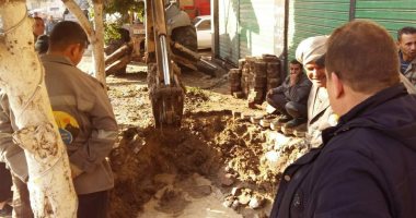 محافظة القاهرة: إصلاح كسر ماسورة مياه بالزاوية الحمراء صور